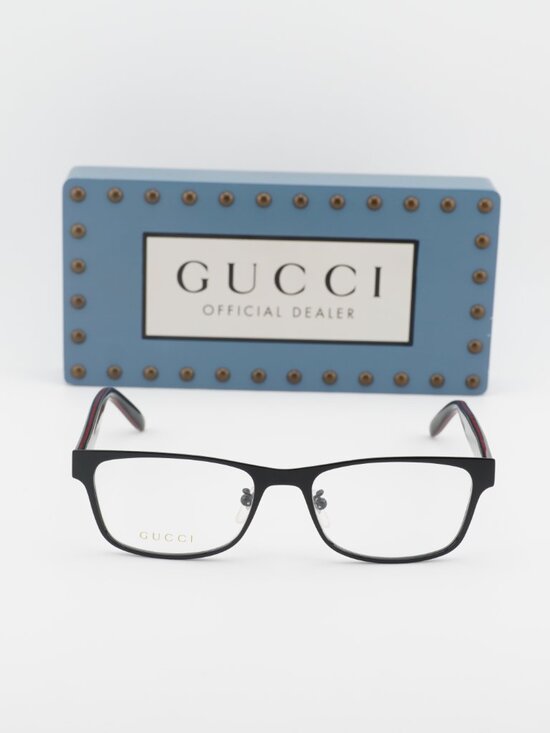 Gucci GG0274OJ 001 Rectangle Eyeglasses 55mm – Black main image 3
